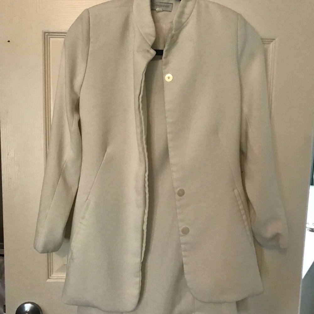 White skirt suit